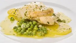 Receta de merluza con guisantes - Bruno Oteiza