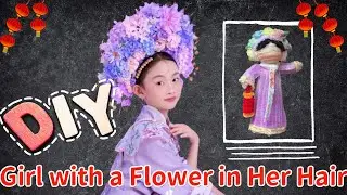 Wearing a hairpin on her head, flowers bloomed all the way, and she became a girl wearing flowers