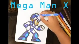 Mega Man X Pixel Art