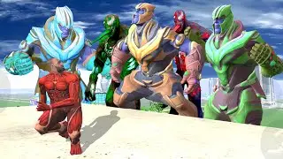 Colorful Giant Thanos & Zombie Venom's Attack On Franklin In Indian Bike Driving 3D!