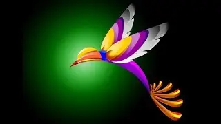 FLYING KINGFISHER COLOR LOGO | DESIGNING | CORELDRAW | COMPANY LOGO