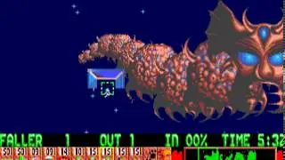 Lemmings - Sharp X68000 Broken Level is Broken