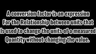 Conversion ratio