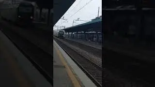 Doppia di  ETR425 e TSR a Palazzolo Milanese + Passaggio a Livello