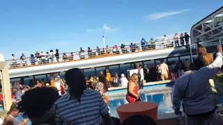 Christian's having fun on the gospel music Cruise