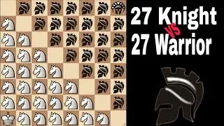 ⚔️ 27 knight vs 27 Warriors – The Ultimate Diagonal War ♗🔥