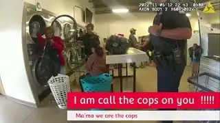 Racist Karen gets kick out of a laundromat