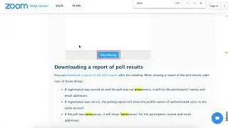 Are Zoom polls anonymous?