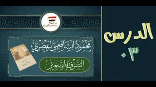 الصرف الصغير - الدرس ٠٣ - الأستاذ محمود الشافعي المصري