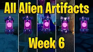 Fortnite Week 6 All Alien Artifact Locations Guide