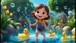 Ducks Go Quack and Fish Go Swish | Pond Animal Sounds Song for Kids