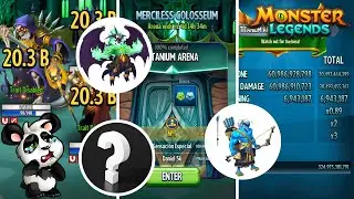 MONSTER LEGENDS: HOW TO DEAL OVER 300 BILLION DAMAGE IN THE COLOSSEUM | NEBOTUS EVIL LORD