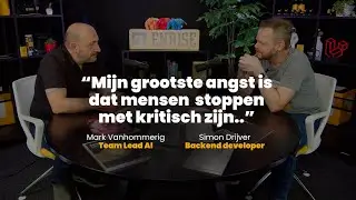 Mark Vanhommerig (Team Lead AI) en Simon Drijver (Backend developer) in gesprek over de inzet van AI