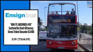 *Seaside Service 2* Ensignbus Route 68 Journey | Dennis Trident Alexander ALX400 | 339 (TSU639)