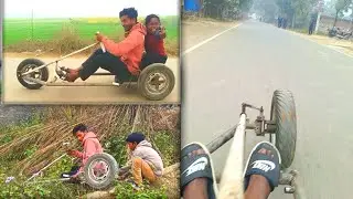 Three Wheeled Drift Car Drive Test || live Accident 😱🤕