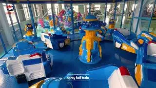 Spray ball train