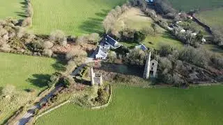 Cornish engine houses from above