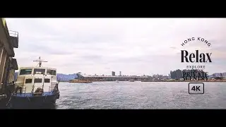 4k . Local Ferry Pier in Hong Kong - Kwun Tong . Urban