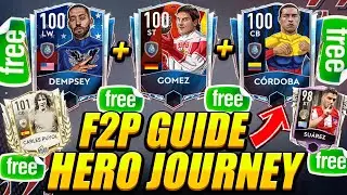 HOW TO GET A FREE 100 RATED CARD! HERO JOURNEY EVENT F2P GUIDE BREAKDOWN! HOW TO GET A FREE HERO!
