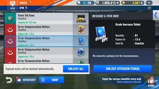 MLB 9 innings 22 - Hunting batters chem before glitch patch part 2!!  Success!! Nym, LAD insane luck