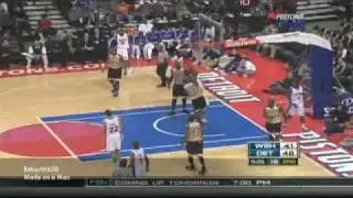 Pistons vs Wizards Highlights 12-17-2008
