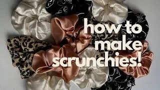 How to make scrunchies! Step by step tutorial | Beginner sewing project! 5 minute sewing project
