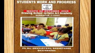 Best Paintings of Art School/ Month of October 2025/ artistic Arty Academy/Students Drawings.
