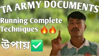 🎯TA Army Running Full Techniques & Documents Explained 🔥 | Complete Guide 2025 