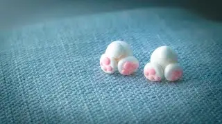 EASTER fun DIY - Bunny Butt Earrings - Polymer Clay