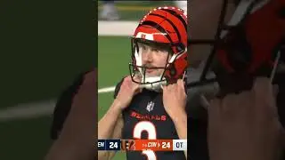 Bengals DOINK the game winning Field goal but get another chance to win it Bengals vs Broncos #nfl