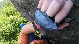 Pitch One of White Lightning 5.8+ ~ Rock Climb Table Rock, NC