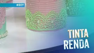Customização com Tinta Renda por Eliane Tanelli
