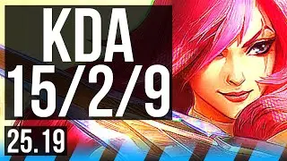 KATARINA vs MEL (MID) | 15/2/9, Godlike | KR Master | 25.19