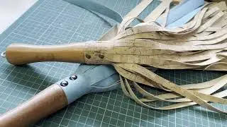 Using Vegan Leather for the first time to make floggers