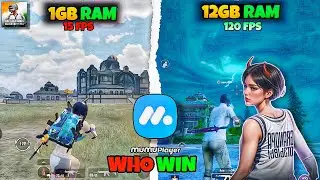 1GB Ram vs 12GB Ram ⚔️ BGMI On Mumu Player 12 Emulator | BGMI FPS Test in Mumu Player 12 🔥