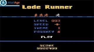 Lode Runner  Demo for the Atari 2600 purchase cartridge from Atari Age Link below. Run on Stella