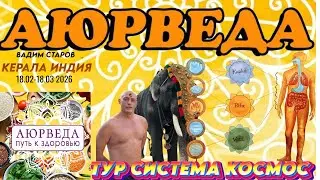 Вадим Старов Оздоровительный тур Аюрведа Индия КОСМОС Керала массаж Панчакарма Ретрит Варкала Гипноз