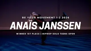 Ana&iuml;s Janssen | 1st place | Hiphop Solo Teens OPEN | BYM 1-2-2026 Oosterhout