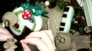 Needle Felted Cottagecore Cake Satisfying Timelapse - Part 4
