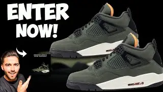 ENTER NOW UNDEFEATED JORDAN 4 ONLINE RAFFLE INSTORE RAFFLE OPENING!