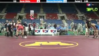 Junior 195 - Derek White (Oklahoma) vs. Marcus Harrington (Iowa)