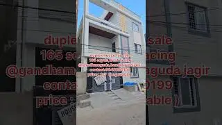 🏡 Premium 4BHK Duplex House for Sale &ndash;gandhamguda  Bandlaguda Jagir contact :9948220199