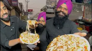 JAGRAON KA SPECIAL PIZZA 🍕 KULCHA || SARDAR JI PIZZA KULCHA || #pizza #indianfood #streetfood 