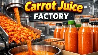 Inside a Modern Carrot Juice Plant: From Fresh Carrots to Bottled Juice (Full Process)