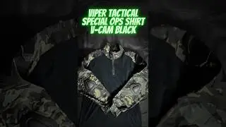 VIPER TACTICAL SPECIAL OPS SHIRT V-CAM BLACK #vipertactical #airsoft #shorts #youtubeshorts