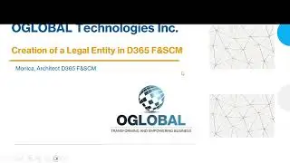 Creation of a Legal Entity in D365 F&O