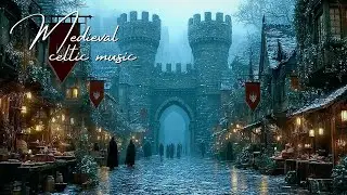 Snowy Medieval City Gate | Calm Celtic Fantasy Music & Medieval Ambience for Study & Relaxation
