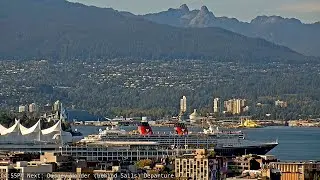 LIVE Disney Wonder&rsquo;s Penultimate Departure✨ Smooth & Stunning Departure from Vancouver, Canada 🇨🇦