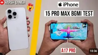 iPhone 15 Pro Max Pubg Test, Heating and Battery Test | A17 Pro Chip 💪