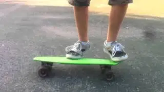 kickflip on a penny board